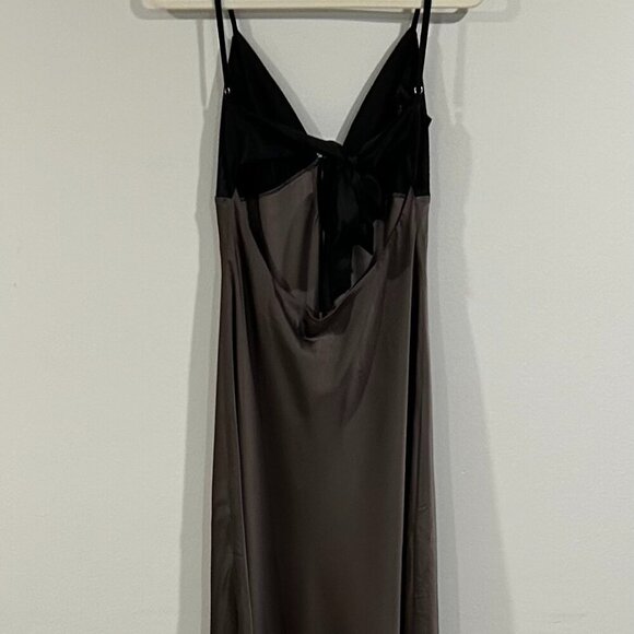 Peppermayo Satin Maxi Dress in Bronze Color Size S - Picture 12 of 14